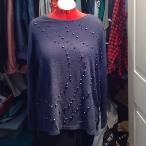 Plus Size Zara Boat/Crewneck Pullover